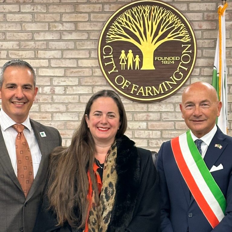 Rafforzare i legami tra Italia e Michigan con una delegazione da Vacri (Abruzzo) in visita a Farmington durante l’Italian Heritage Month