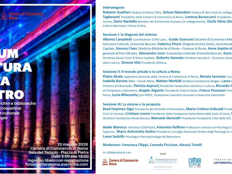 Roma ospita il Forum Cultura Roma Centro